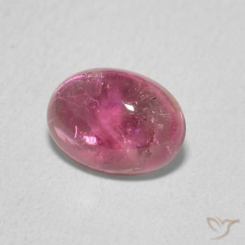 1.30 ct Purple Tourmaline Stone, Natural Tourmaline in Oval Cabochon Shape for Sale