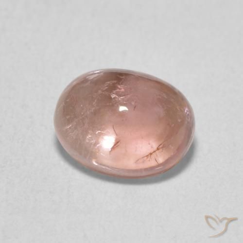 1.65 ct Pink Tourmaline Stone, Natural Tourmaline in Oval Cabochon Shape for Sale