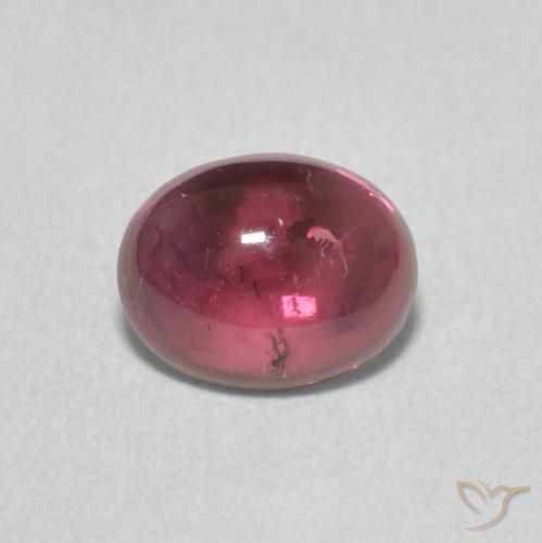 1.10ct Natural Deep Magenta Tourmaline, Oval, Transparent