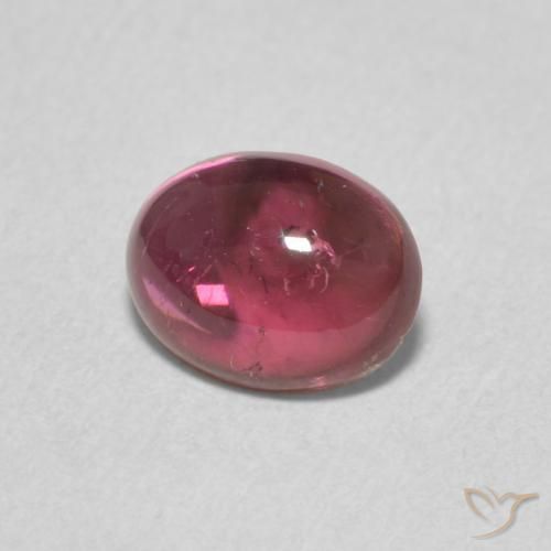 1.10 ct Purple Tourmaline Stone, Natural Tourmaline in Oval Cabochon Shape for Sale