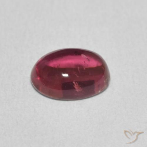 Tourmaline Gemstone in 7.2 x 5.8 mm Size for Sale, Tourmaline Stone in Deep Magenta Color