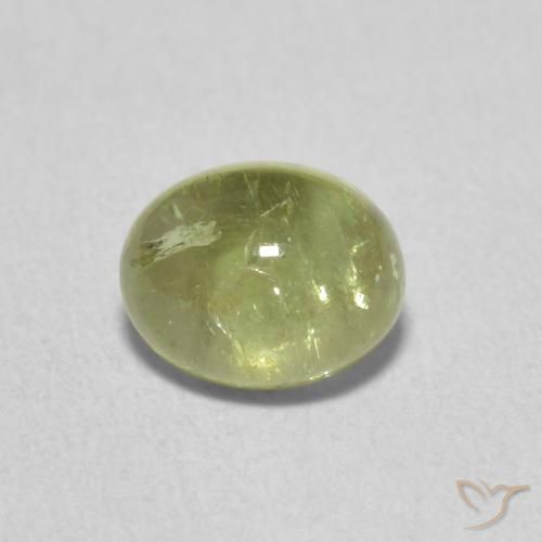 1.20ct Natural Yellowish Green Tourmaline, Oval, Transparent