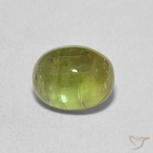 1.39ct Natural Light Forest Green Tourmaline, Oval, Transparent