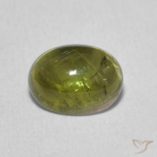 1.29ct Natural Medium Green Tourmaline, Oval, Transparent