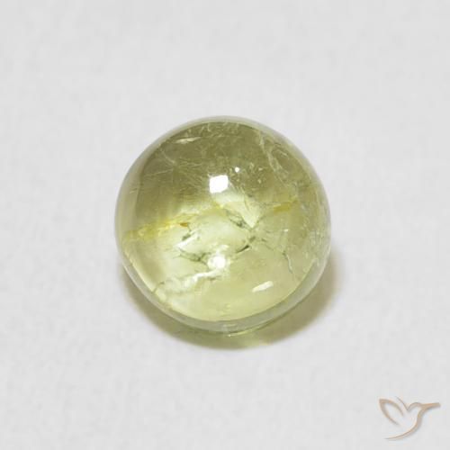 1.24ct Natural Light Green Tourmaline, Round, Transparent