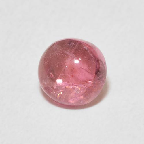 0.91 ct Pink Tourmaline Stone, Natural Tourmaline in Round Cabochon Shape for Sale
