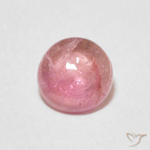 0.88ct Natural Bubblegum Pink Tourmaline, Round, Transparent
