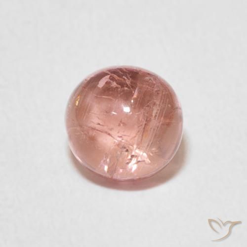 1.29ct Natural Earthy Pink Tourmaline, Round, Transparent