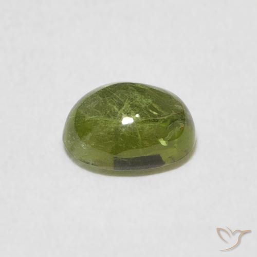 Tourmaline Gemstone in 6.2 x 4.9 mm Size for Sale, Tourmaline Stone in Olive Green Color