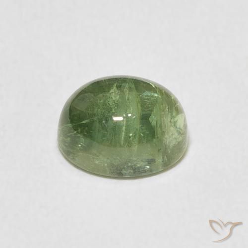 Tourmaline Gemstone in 7 x 5.7 mm Size for Sale, Tourmaline Stone in Light Green Color