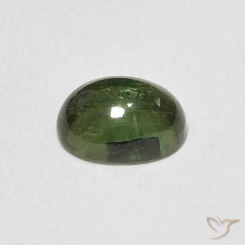 Tourmaline Gemstone in 7.4 x 5.6 mm Size for Sale, Tourmaline Stone in Medium Green Color