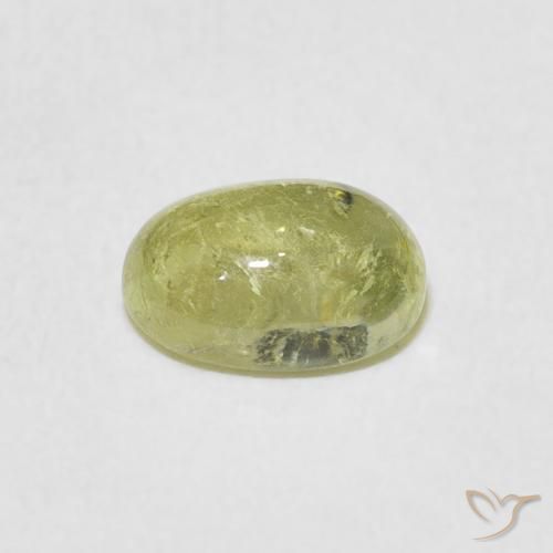Tourmaline Gemstone in 7.7 x 5.7 mm Size for Sale, Tourmaline Stone in Light Yellow Color