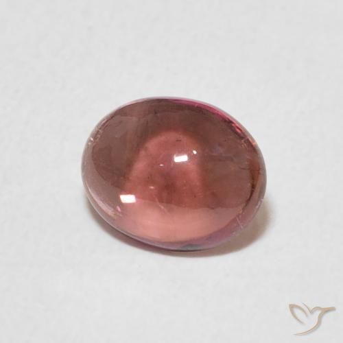 1.02 ct Pink Tourmaline Stone, Natural Tourmaline in Oval Cabochon Shape for Sale