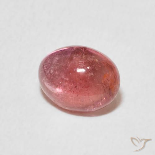 1.10 ct Pink Tourmaline Stone, Natural Tourmaline in Oval Cabochon Shape for Sale