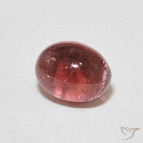 1.27 ct Pink Tourmaline Stone, Natural Tourmaline in Oval Cabochon Shape for Sale