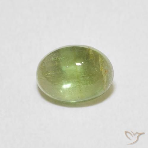 0.76ct Natural Warm Green Tourmaline, Oval, Transparent