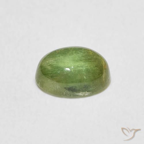 Tourmaline Gemstone in 6.3 x 4.7 mm Size for Sale, Tourmaline Stone in Warm Green Color