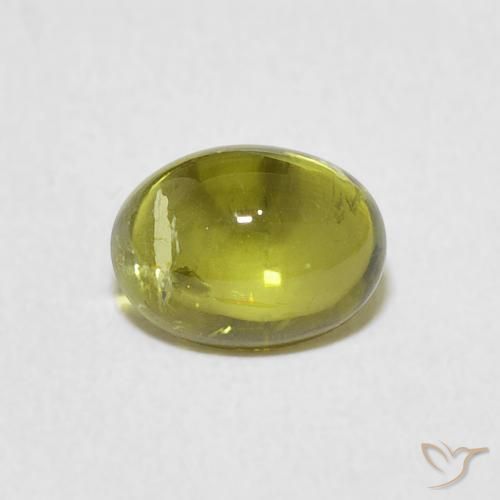 1.44ct Natural Warm Earthy Green Tourmaline, Oval, Transparent