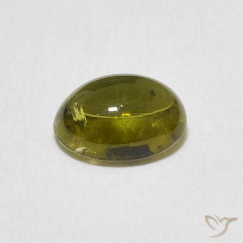 Tourmaline Gemstone in 8 x 6 mm (calibrated) Size for Sale, Tourmaline Stone in Warm Earthy Green Color
