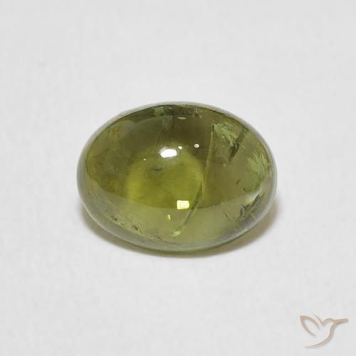 1.19ct Natural Warm Green Tourmaline, Oval, Transparent