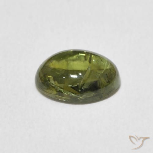 Tourmaline Gemstone in 8 x 6 mm (calibrated) Size for Sale, Tourmaline Stone in Warm Green Color
