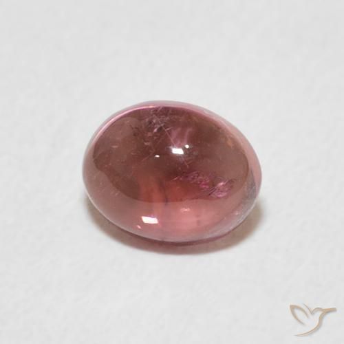 0.74 ct Pink Tourmaline Stone, Natural Tourmaline in Oval Cabochon Shape for Sale