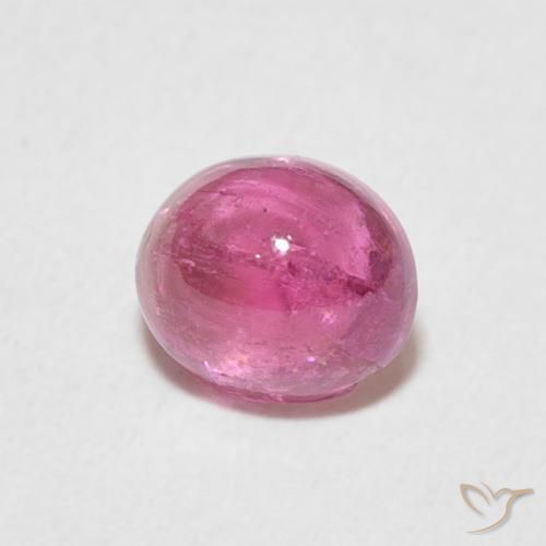 0.93 ct Pink Tourmaline Stone, Natural Tourmaline in Oval Cabochon Shape for Sale
