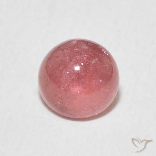 0.94 ct Pink Tourmaline Stone, Natural Tourmaline in Round Cabochon Shape for Sale
