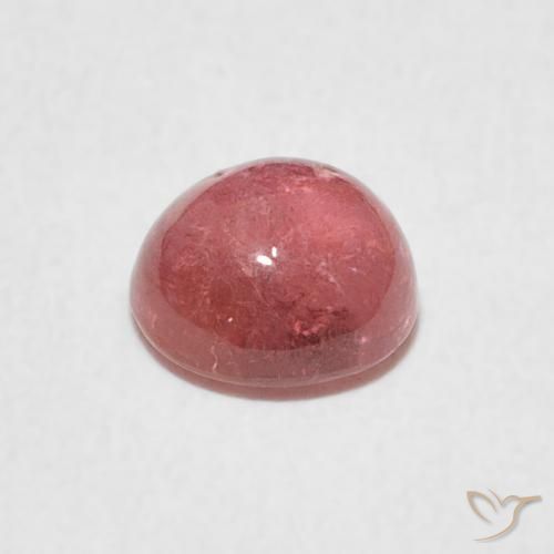 Tourmaline Gemstone in 6 mm (calibrated) Size for Sale, Tourmaline Stone in Deep Orange Pink Color