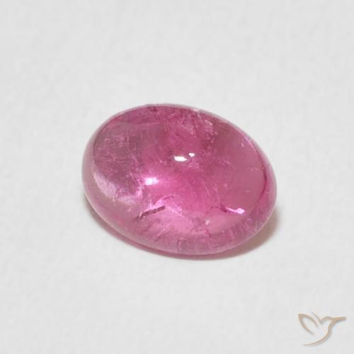 1.17 ct Purple Tourmaline Stone, Natural Tourmaline in Oval Cabochon Shape for Sale