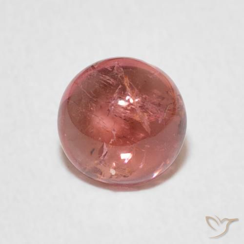 0.93ct Natural Raspberry Pink Tourmaline, Round, Transparent