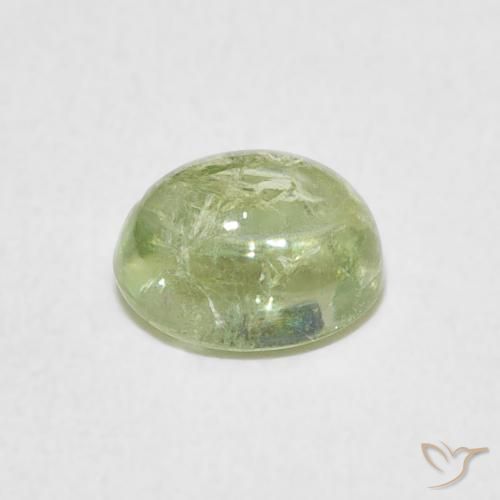 Tourmaline Gemstone in 7 x 5.7 mm Size for Sale, Tourmaline Stone in Light Green Color