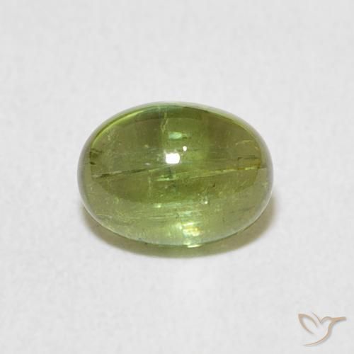 0.92ct Natural Lively Green Tourmaline, Oval, Transparent
