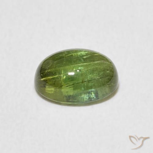 Tourmaline Gemstone in 6.6 x 4.9 mm Size for Sale, Tourmaline Stone in Lively Green Color
