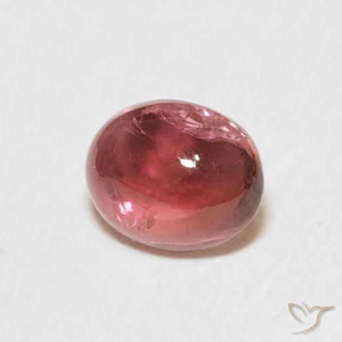 0.92 ct Pink Tourmaline Stone, Natural Tourmaline in Oval Cabochon Shape for Sale