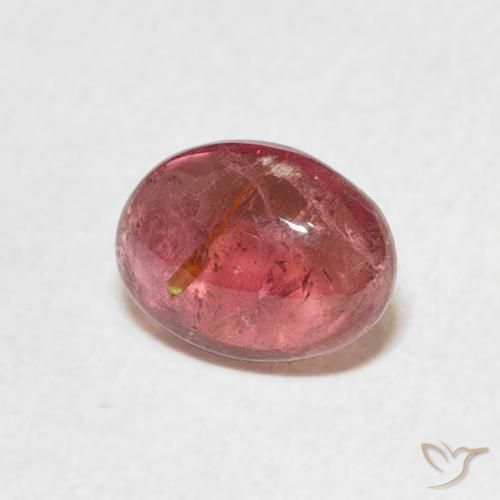 1.35 ct Pink Tourmaline Stone, Natural Tourmaline in Oval Cabochon Shape for Sale