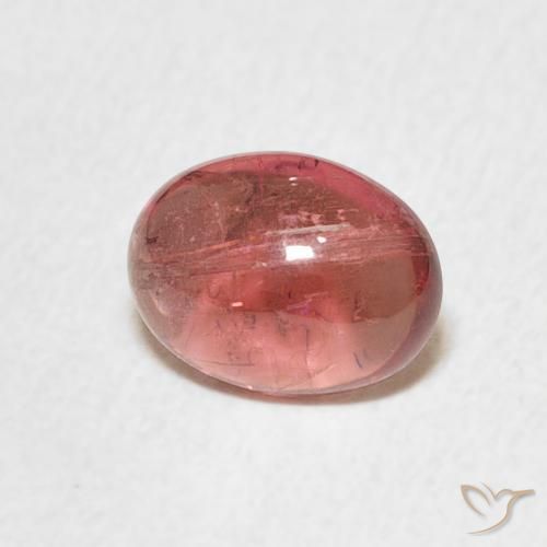 1.28 ct Pink Tourmaline Stone, Natural Tourmaline in Oval Cabochon Shape for Sale