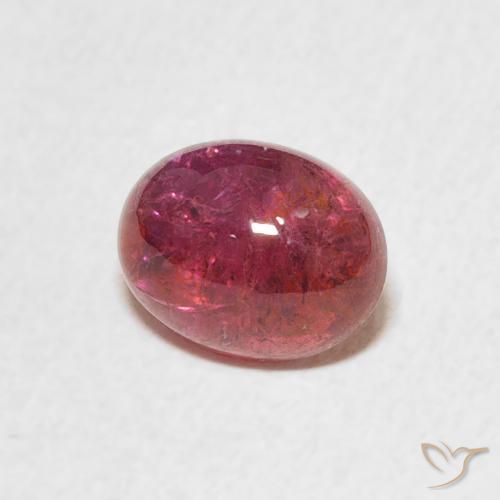 1.70 ct Pink Tourmaline Stone, Natural Tourmaline in Oval Cabochon Shape for Sale