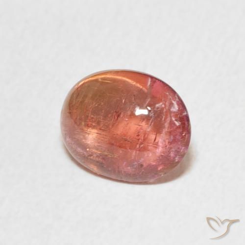 1.90 ct Pink Tourmaline Stone, Natural Tourmaline in Oval Cabochon Shape for Sale