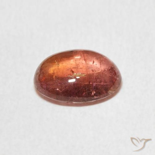 Tourmaline Gemstone in 9 x 7 mm (calibrated) Size for Sale, Tourmaline Stone in Orangish Pink Color