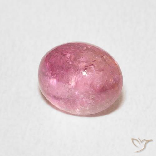2.08 ct Pink Tourmaline Stone, Natural Tourmaline in Oval Cabochon Shape for Sale
