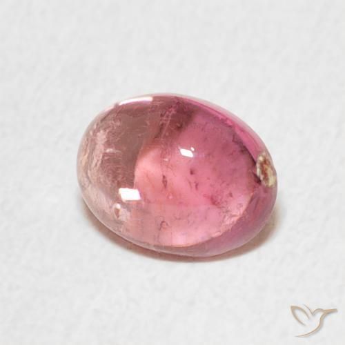 0.85 ct Pink Tourmaline Stone, Natural Tourmaline in Oval Cabochon Shape for Sale