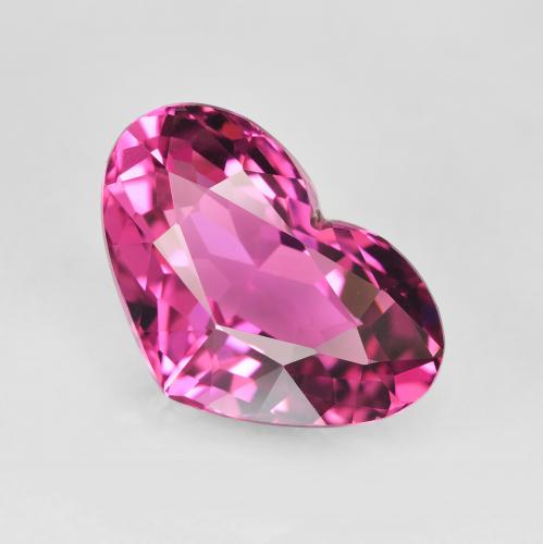 4.15ct Natural Grape Tourmaline, Heart, VVS