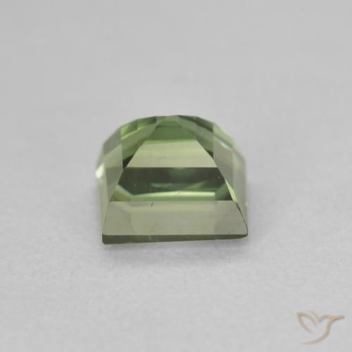 Tourmaline Gemstone in 8.8 x 8.4 mm Size for Sale, Tourmaline Stone in Pale Earth Green Color