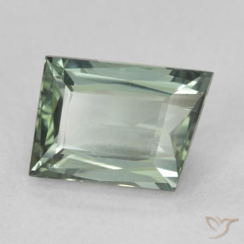 1.67 ct Green Tourmaline Stone, Natural Tourmaline in Fancy Cut Shape for Sale