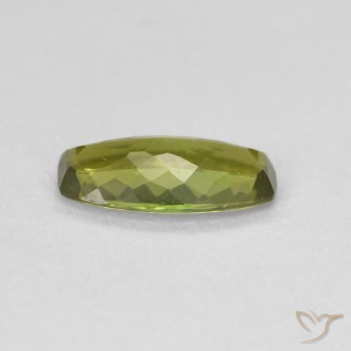 Tourmaline Gemstone in 10.6 x 5.6 mm Size for Sale, Tourmaline Stone in Yellowish Green Color