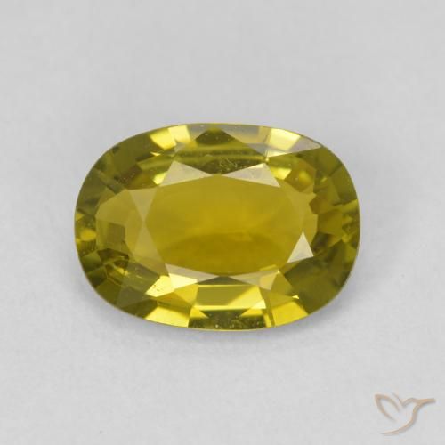 1.80ct Natural Yellowish Green Tourmaline, Cushion, VVS-VS