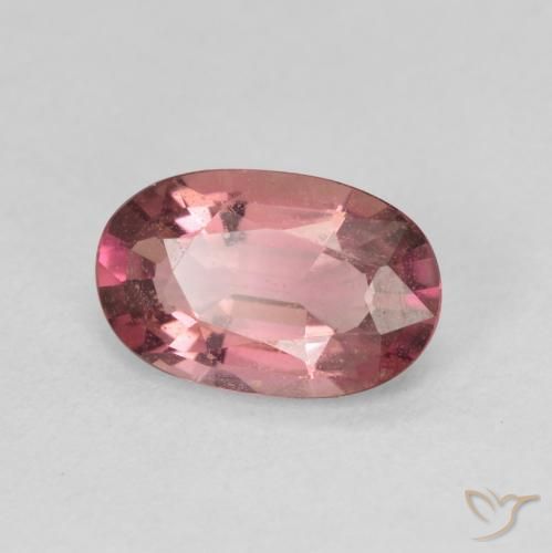 1.48 ct Pink Tourmaline Stone, Natural Tourmaline in Oval Facet Shape for Sale