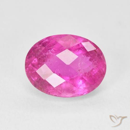 3.20ct Natural Hot Pink Tourmaline, Oval, VS