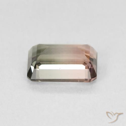 Tourmaline Gemstone in 7.4 x 5 mm Size for Sale, Tourmaline Stone in Bi-color Color